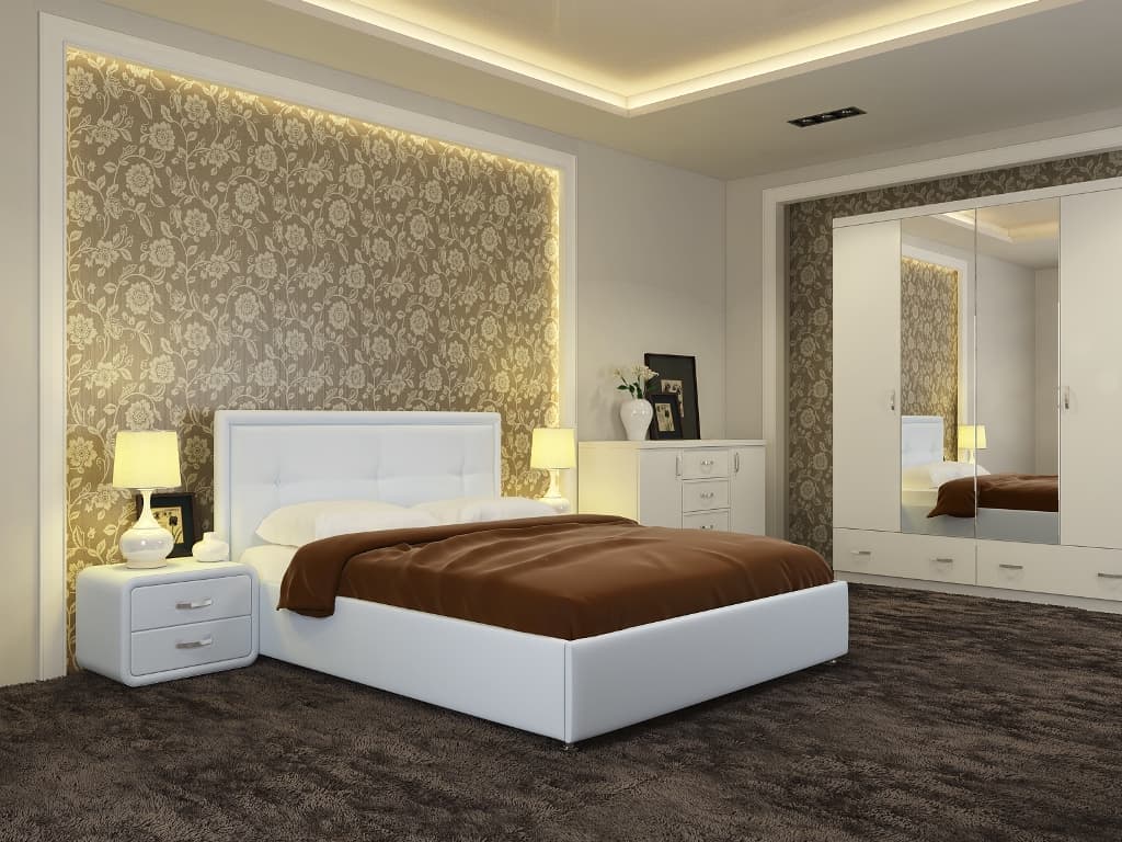 Интерьерная кровать Адель фабрики матрасов и кроватей Релакс